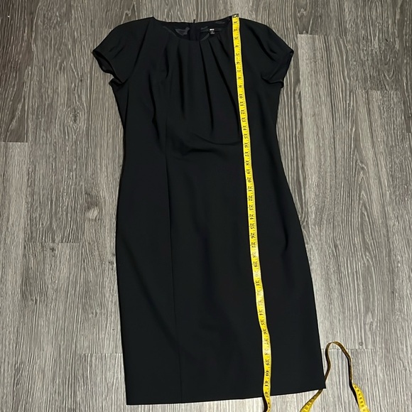 Hugo Boss Black Off Shoulder Tie Front Midi Dress - Picture 7 of 11